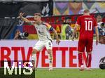 29.06.2024, Fussball UEFA EURO 2024, Achtelfinale, Deutschland - Dnemark, in der BVB-Arena Dortmund, Josua Kimmich (Deutschland) schreit

Christian Eriksen (Dnemark) 