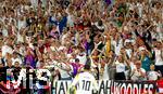 29.06.2024, Fussball UEFA EURO 2024, Achtelfinale, Deutschland - Dnemark, in der BVB-Arena Dortmund, Die deutschen Fans bejubeln das 2:0 von Jamal Musiala (Deutschland) 

