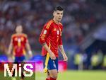 30.06.2024, Fussball UEFA EURO 2024, Achtelfinale, Spanien - Georgien, im Kln Stadion, Alvaro Morata (Spanien) nachdenklich 

