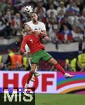 01.07.2024, Fussball UEFA EURO 2024, Achtelfinale, Portugal - Slowenien, in der Frankfurt Arena Frankfurt am Main,   Cristiano Ronaldo (Portugal) kann sich nicht durchsetzen

