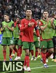 01.07.2024, Fussball UEFA EURO 2024, Achtelfinale, Portugal - Slowenien, in der Frankfurt Arena Frankfurt am Main,   Cristiano Ronaldo (Portugal) jubelt zum Schluss

