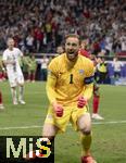 01.07.2024, Fussball UEFA EURO 2024, Achtelfinale, Portugal - Slowenien, in der Frankfurt Arena Frankfurt am Main, Torwart Jan Oblak (Slowenien) jubelt.

