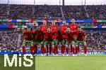 01.07.2024, Fussball UEFA EURO 2024, Achtelfinale, Portugal - Slowenien, in der Frankfurt Arena Frankfurt am Main, Mannschaftsfoto
vordere Reihe v.l. Joao Cancelo (Portugal), Rafael Leao (Portugal), Vitinha (Portugal), Nuno Mendes (Portugal), Bernardo Silva (Portugal), Bruno Fernandes (Portugal) 
hintere Reihe v.l. Diogo Costa (Portugal), Pepe (Portugal), Joao Palhinha (Portugal), Ruben Dias (Portugal) und Cristiano Ronaldo (Portugal) 

