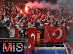 02.07.2024, Fussball UEFA EURO 2024, Achtelfinale, sterreich - Trkei, in der RB Arena Leipzig,   Die Trken feiern ihren Sieg  

