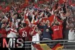 02.07.2024, Fussball UEFA EURO 2024, Achtelfinale, sterreich - Trkei, in der RB Arena Leipzig,   Die Trken feiern ihren Sieg  

