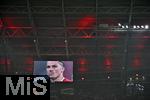 02.07.2024, Fussball UEFA EURO 2024, Achtelfinale, sterreich - Trkei, in der RB Arena Leipzig,  Marcel Sabitzer (sterreich) wird auf der Video Leinwand gebracht wie er traurig ist   

