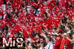 02.07.2024, Fussball UEFA EURO 2024, Achtelfinale, sterreich - Trkei, in der RB Arena Leipzig,  Fans Trkei,  

