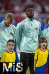 02.07.2024, Fussball UEFA EURO 2024, Achtelfinale, sterreich - Trkei, in der RB Arena Leipzig, (L-R) Konrad Laimer (sterreich), Kevin Danso (sterreich)