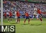 05.07.2024, Fussball UEFA EURO 2024, Viertelfinale, Spanien - Deutschland, in der Stuttgart-Arena. Kai Havertz (Deutschland) kommt zum kpfen

