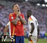 05.07.2024, Fussball UEFA EURO 2024, Viertelfinale, Spanien - Deutschland, in der Stuttgart-Arena. Joselu (Spanien) schlgt die Hnde vors Gesicht,

