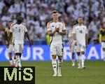 05.07.2024, Fussball UEFA EURO 2024, Viertelfinale, Spanien - Deutschland, in der Stuttgart-Arena. Toni Kroos (Deutschland) nachdenklich.

