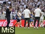 05.07.2024, Fussball UEFA EURO 2024, Viertelfinale, Spanien - Deutschland, in der Stuttgart-Arena. Trainer Julian Nagelsmann (Deutschland) nachdenklich.

