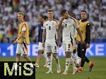 05.07.2024, Fussball UEFA EURO 2024, Viertelfinale, Spanien - Deutschland, in der Stuttgart-Arena. Toni Kroos (Deutschland) und Niclas Fllkrug (Deutschland) sind enttuscht.

