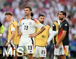 05.07.2024, Fussball UEFA EURO 2024, Viertelfinale, Spanien - Deutschland, in der Stuttgart-Arena. Thomas Mller (Deutschland) ist enttuscht.

