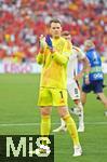 05.07.2024, Fussball UEFA EURO 2024, Viertelfinale, Spanien - Deutschland, in der Stuttgart-Arena. Torwart Manuel Neuer (Deutschland)  ist enttuscht.

