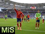 05.07.2024, Fussball UEFA EURO 2024, Viertelfinale, Spanien - Deutschland, in der Stuttgart-Arena. Jubel der Spanier nach dem Sieg, Daniel Carvajal (Spanien), Jesus Navas (Spanien), 

