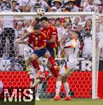 05.07.2024, Fussball UEFA EURO 2024, Viertelfinale, Spanien - Deutschland, in der Stuttgart-Arena.  v.li: Toni Kroos (Deutschland), Daniel Carvajal (Spanien), Robin Le Normand (Spanien), Kai Havertz (Deutschland) 

