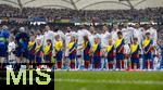 05.07.2024, Fussball UEFA EURO 2024, Viertelfinale, Spanien - Deutschland, in der Stuttgart-Arena. Die Deutschen singen die Hymne, von links:  Ilkay Gndogan (Deutschland), Torwart Manuel Neuer (Deutschland), Antonio Rdiger (Deutschland), Emre Can (Deutschland), Jonathan Tah (Deutschland), David Raum (Deutschland), Josua Kimmich (Deutschland), Toni Kroos (Deutschland), Kai Havertz (Deutschland), Jamal Musiala (Deutschland), Leroy Sane (Deutschland) 

