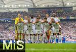 05.07.2024, Fussball UEFA EURO 2024, Viertelfinale, Spanien - Deutschland, in der Stuttgart-Arena. Mannschaftsfoto Deutschland, h.v.li: Torwart Manuel Neuer (Deutschland), Toni Kroos (Deutschland), Antonio Rdiger (Deutschland), Emre Can (Deutschland), Kai Havertz (Deutschland), Jonathan Tah (Deutschland). vorne v.lI. David Raum (Deutschland), Josua Kimmich (Deutschland), Jamal Musiala (Deutschland), Ilkay Gndogan (Deutschland), Leroy Sane (Deutschland).

