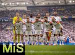 05.07.2024, Fussball UEFA EURO 2024, Viertelfinale, Spanien - Deutschland, in der Stuttgart-Arena. Mannschaftsfoto Deutschland, h.v.li: Torwart Manuel Neuer (Deutschland), Toni Kroos (Deutschland), Antonio Rdiger (Deutschland), Emre Can (Deutschland), Kai Havertz (Deutschland), Jonathan Tah (Deutschland). vorne v.lI. David Raum (Deutschland), Josua Kimmich (Deutschland), Jamal Musiala (Deutschland), Ilkay Gndogan (Deutschland), Leroy Sane (Deutschland).

