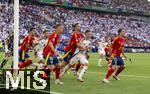 05.07.2024, Fussball UEFA EURO 2024, Viertelfinale, Spanien - Deutschland, in der Stuttgart-Arena. Niclas Fllkrug (Deutschland), Dani Olmo (Spanien), Fabian (Spanien), Josua Kimmich (Deutschland) Mikel Oyarzabal (Spanien) 

