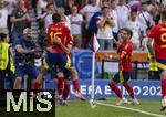 05.07.2024, Fussball UEFA EURO 2024, Viertelfinale, Spanien - Deutschland, in der Stuttgart-Arena. Torjubel der Spanier zum 2:1,  Mikel Merino (Spanien) umarmt von Rodri (Spanien), 

