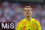 05.07.2024, Fussball UEFA EURO 2024, Viertelfinale, Spanien - Deutschland, in der Stuttgart-Arena. 
Torwart Manuel Neuer (Deutschland) nachdenklich