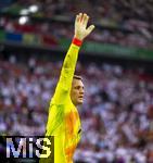 05.07.2024, Fussball UEFA EURO 2024, Viertelfinale, Spanien - Deutschland, in der Stuttgart-Arena. 

Torwart Manuel Neuer (Deutschland) gestikuliert