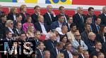 05.07.2024, Fussball UEFA EURO 2024, Viertelfinale, Spanien - Deutschland, in der Stuttgart-Arena. Ehrentribne mit Geschftsfhrer Hans-Joachim Watzke (Borussia Dortmund), DFB Prsident Bernd Neuendorf (Deutschland), Aleksander Ceferin (Prsident UEFA), Bundeskanzler Olaf Scholz (Deutschland), Britta Ernst (Frau von Olaf Scholz), Premier-Minister Pedro Sanchez (Spanien), Karl Heinz Riedle, Oliver Kahn, Oliver Bierhoff, Joachim Lw, 

