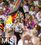 05.07.2024, Fussball UEFA EURO 2024, Viertelfinale, Spanien - Deutschland, in der Stuttgart-Arena. Influencerin Lea Prinz (Deutschland) Freundin von Maximilian Mittelstdt  auf der Tribne.

