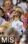 05.07.2024, Fussball UEFA EURO 2024, Viertelfinale, Spanien - Deutschland, in der Stuttgart-Arena. Influencerin Lea Prinz (Deutschland) Freundin von Maximilian Mittelstdt  auf der Tribne.

