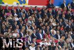 05.07.2024, Fussball UEFA EURO 2024, Viertelfinale, Spanien - Deutschland, in der Stuttgart-Arena. Ehrentribne mit Geschftsfhrer Hans-Joachim Watzke (Borussia Dortmund), DFB Prsident Bernd Neuendorf (Deutschland), Aleksander Ceferin (Prsident UEFA), Bundeskanzler Olaf Scholz (Deutschland), Britta Ernst (Frau von Olaf Scholz), Premier-Minister Pedro Sanchez (Spanien), Karl Heinz Riedle, Oliver Kahn, Oliver Bierhoff, Joachim Lw, Holger Badstuber,  u.a  

