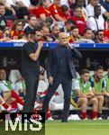 05.07.2024, Fussball UEFA EURO 2024, Viertelfinale, Spanien - Deutschland, in der Stuttgart-Arena. re: Trainer Luis de la Fuente (Spanien) am Spielfeldrand 

