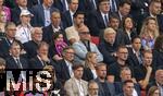 05.07.2024, Fussball UEFA EURO 2024, Viertelfinale, Spanien - Deutschland, in der Stuttgart-Arena. Ehrentribne mit Karl Heinz Riedle, Oliver Kahn, Oliver Bierhoff, Joachim Lw, u.a 

