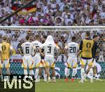 05.07.2024, Fussball UEFA EURO 2024, Viertelfinale, Spanien - Deutschland, in der Stuttgart-Arena. Frustrierter Abgang der Deutschen nach der Niederlage und dem Ausscheiden aus dem Turnier, Josua Kimmich (Deutschland), Waldemar Anton (Deutschland), Benjamin Henrichs (Deutschland), David Raum (Deutschland) 
