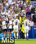 05.07.2024, Fussball UEFA EURO 2024, Viertelfinale, Spanien - Deutschland, in der Stuttgart-Arena. Frust nach der Niederlage bei Toni Kroos (Deutschland) und Josua Kimmich (Deutschland), 

