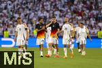 05.07.2024, Fussball UEFA EURO 2024, Viertelfinale, Spanien - Deutschland, in der Stuttgart-Arena. Frust nach der Niederlage bei Josua Kimmich (Deutschland), Emre Can (Deutschland), Kai Havertz (Deutschland), Robert Andrich (Deutschland), David Raum (Deutschland) 
