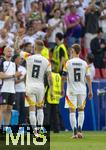 05.07.2024, Fussball UEFA EURO 2024, Viertelfinale, Spanien - Deutschland, in der Stuttgart-Arena. Frust nach der Niederlage bei Toni Kroos (Deutschland) und Josua Kimmich (Deutschland), 

