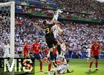 05.07.2024, Fussball UEFA EURO 2024, Viertelfinale, Spanien - Deutschland, in der Stuttgart-Arena. Torwart Simon Unai (Spanien) steigt hoch zum Ball, gegen Kai Havertz (Deutschland), Ilkay Gndogan (Deutschland), Antonio Rdiger (Deutschland) 

