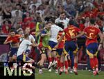 09.07.2024, Fussball UEFA EURO 2024, Halbfinale, Spanien - Frankreich, in der Mnchner-Fussball-Arena. Die Spanier jubeln.
