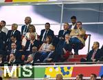 09.07.2024, Fussball UEFA EURO 2024, Halbfinale, Spanien - Frankreich, in der Mnchner-Fussball-Arena.  oben li: DFB Prsident Bernd Neuendorf (Deutschland), Ministerprsident Markus Sder, li. unten: Philipp Lahm.
