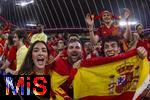 09.07.2024, Fussball UEFA EURO 2024, Halbfinale, Spanien - Frankreich, in der Mnchner-Fussball-Arena. Fans Spanien feiern ihre Mannschaft 
