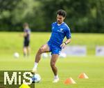 11.07.2024, Fussball 2. Bundesliga 2024/2025, 1.FC Magdeburg im Sommertrainingslager in Bad Wrishofen im Unterallgu, Training im Stadion am unteren Hart. Herbert Bockhorn (1. FC Magdeburg) am Ball 