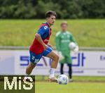 11.07.2024, Fussball 2. Bundesliga 2024/2025, 1.FC Magdeburg im Sommertrainingslager in Bad Wrishofen im Unterallgu, Training im Stadion am unteren Hart. Jason Ceka (1. FC Magdeburg) am Ball 