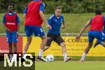 11.07.2024, Fussball 2. Bundesliga 2024/2025, 1.FC Magdeburg im Sommertrainingslager in Bad Wrishofen im Unterallgu, Training im Stadion am unteren Hart. Baris Atik (1. FC Magdeburg) am Ball 