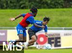 11.07.2024, Fussball 2. Bundesliga 2024/2025, 1.FC Magdeburg im Sommertrainingslager in Bad Wrishofen im Unterallgu, Training im Stadion am unteren Hart. re: Tatsuya Ito (1. FC Magdeburg) gegen Pierre Nadjombe (1. FC Magdeburg) 