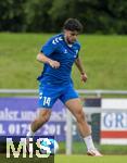 11.07.2024, Fussball 2. Bundesliga 2024/2025, 1.FC Magdeburg im Sommertrainingslager in Bad Wrishofen im Unterallgu, Training im Stadion am unteren Hart. Abu-Bekir mer El-Zein (1. FC Magdeburg) am Ball 