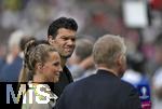 14.07.2024, Fussball UEFA EURO 2024, Finale im Berliner Olympiastadion, Spanien - England, TV Experte Michael Ballack (Deutschland) kritisch
