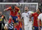 14.07.2024, Fussball UEFA EURO 2024, Finale im Berliner Olympiastadion, Spanien - England, v.l. Alvaro Morata (Spanien), Harry Kane (England) und Rodri (Spanien)  
