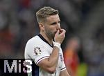 14.07.2024, Fussball UEFA EURO 2024, Finale im Berliner Olympiastadion, Spanien - England, Luke Shaw (England) nachdenklich.
